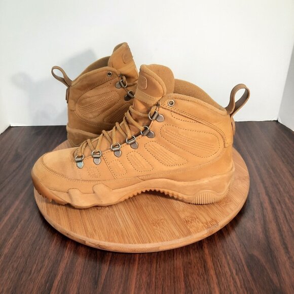 Nike Air Jordan Retro 9 NRG Boot Mens 8 Shoes Wheat Flax Baroque Brown Sneakers main image 4